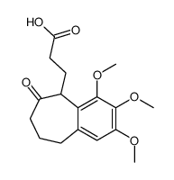 3-(2,3,4-trimethoxy-6-oxo-5,7,8,9-tetrahydrobenzo[7]annulen-5-yl)propanoic acid Structure