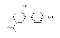 2-diisopropylamino-1-(4-hydroxy-phenyl)-ethanone, hydrobromide Structure