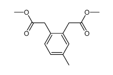 4-Methyl-1,2-phenylendiessigsaeure-dimethylester结构式