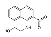 Ethanol, 2-[(3-nitro-4-quinolinyl)amino] Structure