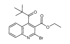 ethyl 2-bromo-4-pivaloylquinoline-3-carboxylate结构式