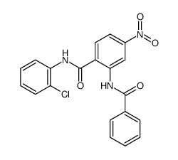 4-Nitro-2-benzamino-benzoesaeure-(2-chlor-anilid)结构式