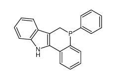 5-phenyl-6,11-dihydro-5H-phosphinolino[4,3-b]indole结构式