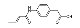 (4-trans()-crotonoylamino-phenyl)-acetic acid结构式