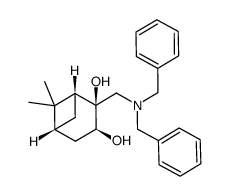 (1R,2S,3S,5R)-2-dibenzylaminomethyl-6,6-dimethylbicyclo[3.1.1]heptane-2,3-diol结构式
