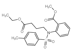 METHYL 2-[(3-ETHOXYCARBONYL-PROPYL)-(TOLUENE-4-SULFONYL)-AMINO]-BENZOATE Structure