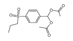 1-diacetoxymethyl-4-(propane-1-sulfonyl)-benzene Structure