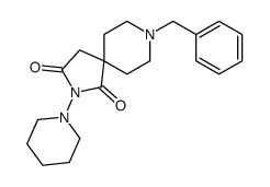 8-benzyl-2-piperidin-1-yl-2,8-diazaspiro[4.5]decane-1,3-dione结构式