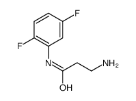 N~1~-(2,5-difluorophenyl)-beta-alaninamide(SALTDATA: HCl)结构式