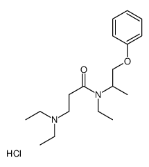 3-(diethylamino)-N-ethyl-N-(1-phenoxypropan-2-yl)propanamide,hydrochloride Structure