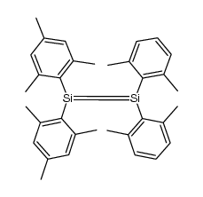 1,1-bis(2,6-dimethylphenyl)-2,2-dimesityldisilene结构式