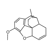 (5α)-6,7-didehydro-4,5-epoxy-3-methoxy-17-methylmorphinan structure