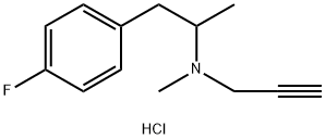 N-(1-(4-氟苯基)丙-2-基)-N-甲基丙-2-炔-1-胺盐酸盐结构式