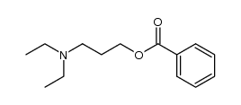 1-benzoyloxy-3-diethylamino-propane结构式