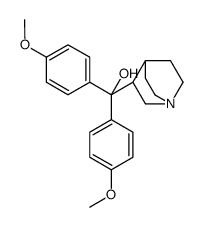 1-azabicyclo[2.2.2]octan-3-yl-bis(4-methoxyphenyl)methanol结构式