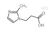 3-(2-METHYL-IMIDAZOL-1-YL)-PROPIONIC ACIDHYDROCHLORIDE Structure