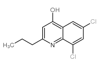 6,8-DICHLORO-2-PROPYL-4-QUINOLINOL结构式