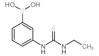 3-(3-乙基硫代脲啶)苯硼酸结构式