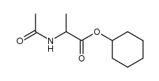 DL-acetylamino alanine cyclohexyl ester Structure