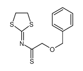 N-(1,3-dithiolan-2-ylidene)-2-phenylmethoxyethanethioamide结构式