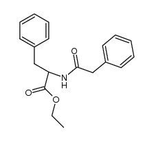 N-phenylacetyl-DL-phenylalanine ethyl ester Structure