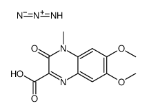 3,4-Dihydro-6,7-dimethoxy-4-methyl-3-oxo-2-quinoxalinecarboxylic acid azide结构式