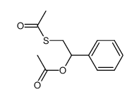 2-(acetylthio)-1-phenylethyl acetate Structure