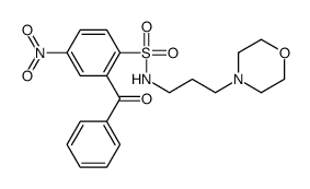 2-benzoyl-N-(3-morpholin-4-ylpropyl)-4-nitrobenzenesulfonamide Structure