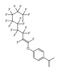 1-(1,2,3,3,4,4,5,5,6,6,7,7,8,8,9,9,9-heptadecafluoronon-1-enoxy)-4-prop-1-en-2-ylbenzene Structure