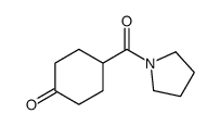 4-(pyrrolidine-1-carbonyl)cyclohexan-1-one Structure