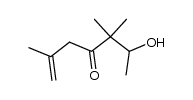 6-hydroxy-2,5,5-trimethyl-1-hepten-4-one Structure