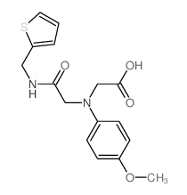 ((4-Methoxyphenyl){2-oxo-2-[(2-thienylmethyl)-amino]ethyl}amino)acetic acid结构式