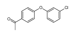 3-chlorophenyl 4-acetylphenyl ether结构式