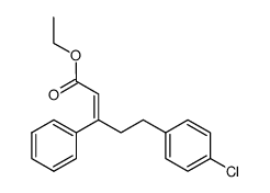 ethyl 5-(4-chlorophenyl)-3-phenylpent-2-enoate Structure