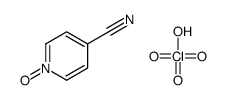 1-oxidopyridin-1-ium-4-carbonitrile,perchloric acid结构式
