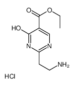 ethyl 2-(2-aminoethyl)-6-oxo-1H-pyrimidine-5-carboxylate,hydrochloride结构式