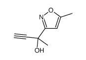 2-(5-甲基异恶唑-3-基)丁-3-炔-2-醇结构式
