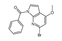 (6-Bromo-4-methoxy-1H-pyrrolo[2,3-b]pyridin-1-yl)(phenyl)methanon e Structure