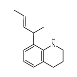 (E)-8-(pent-3-en-2-yl)-1,2,3,4-tetrahydroquinoline结构式