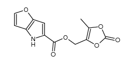 (5-methyl-2-oxo-1,3-dioxol-4-yl)methyl 4H-furo[3,2-b]pyrrole-5-carboxylate Structure