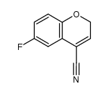 6-fluoro-2H-1-benzopyran-4-carbonitrile Structure