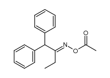 1,1-diphenylbutan-2-one O-acetyl oxime结构式
