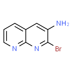 2-Bromo-1,8-naphthyridin-3-amine structure