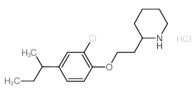 2-{2-[4-(sec-Butyl)-2-chlorophenoxy]-ethyl}piperidine hydrochloride结构式