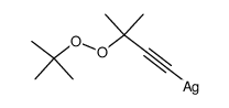 3-methyl-3-tert-butylperoxy-1-butynyl silver Structure