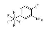 2-Fluoro-5-(pentafluorosulfur)aniline structure