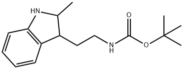 (2-(2-甲基吲哚-3-基)乙基)氨基甲酸叔丁酯结构式