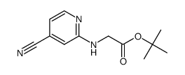 tert-butyl N-(4-cyanopyridin-2-yl)glycinate结构式