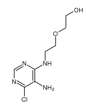 5-amino-4-chloro-6-((2-(2-hydroxyethoxy)ethyl)amino)pyrimidine结构式
