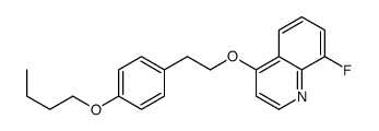 4-[2-(4-butoxyphenyl)ethoxy]-8-fluoroquinoline结构式